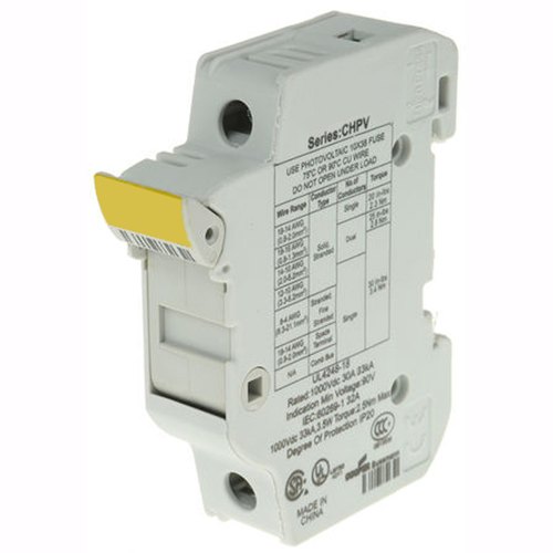Plastic Solar DC Fuse Holder, for Domestic, Industrial, Machinery, Certification : ISI Certified