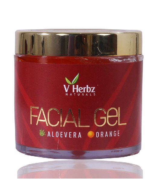Aloe Vera Orange Facial Gel, for Parlour, Personal, Packaging Type : Bottle