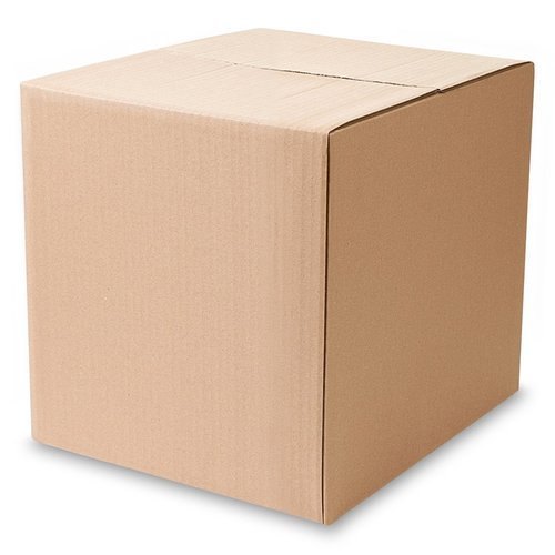 Brown Cardboard Box, Pattern : Plain