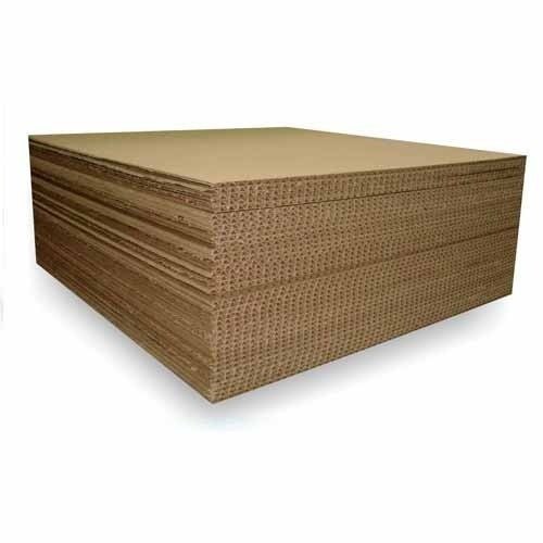 Plain corrugated packaging sheet, Color : Brown