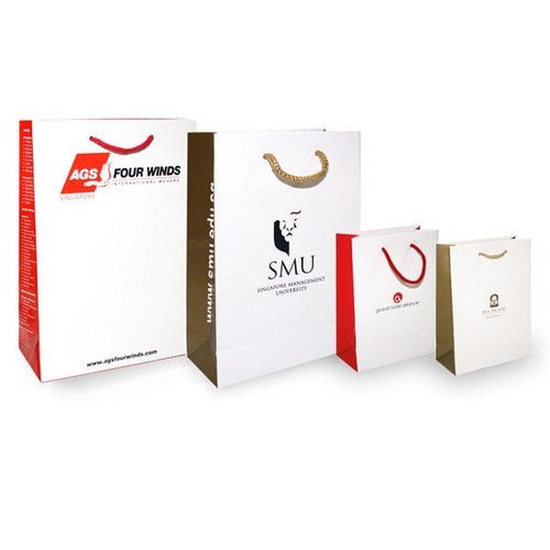 Printed Paper Bags, for Shopping Use, Style : Handled