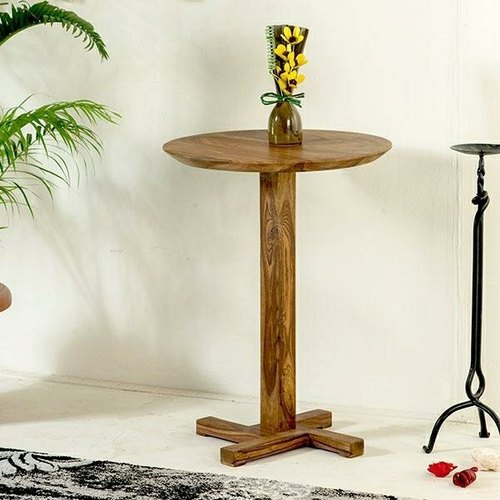 Polished Wooden Round Table, Feature : Crack Proof, Durable