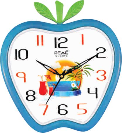 Apple Shaped Wall Clock