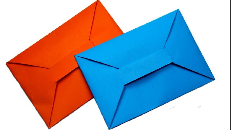 Rectangular Colored Paper Envelopes, for Courier Use, Gifting Use, Technics : Handmade