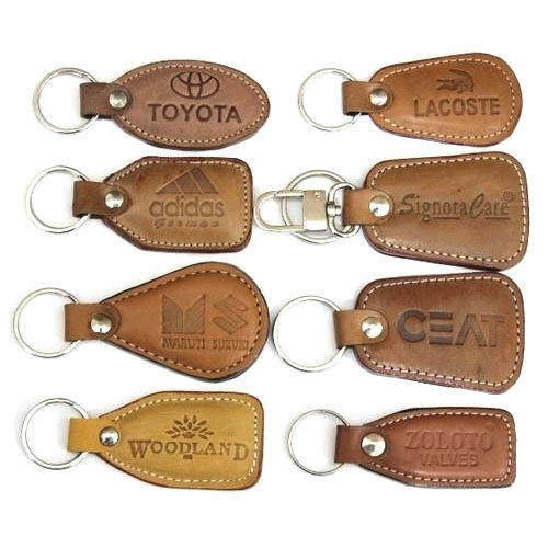 Printed leather keychain, Feature : Attractive Designs, Durable, Fine Finish
