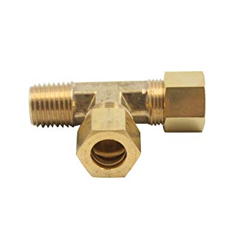 Brass Compression Male Tee, for Gas Fitting, Oil Fitting, Pattern : Plain
