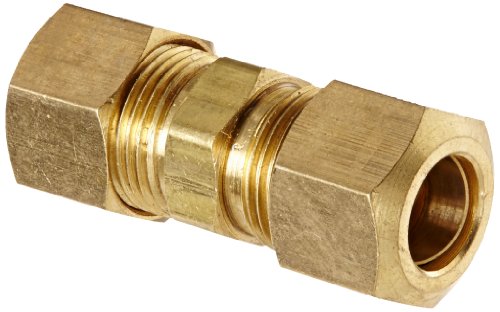 Brass Compression Union, for Connect Pipes, Color : Golden