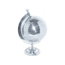 Solid Silver Aluminium Globe
