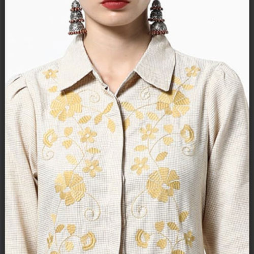Cotton Ladies Embroidered Kurti, Feature : Easy Wash