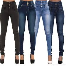 Ladies High Waist Jeans
