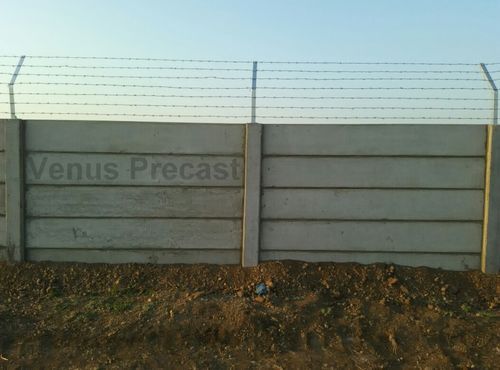 Precast Boundary Wall With Barbed Wire