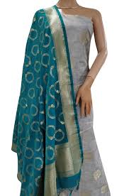 Plain Banarasi Silk Suit Material, Feature : Comfortable, Impeccable Finish