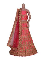 Georgette Embroidered Bridal Lehenga, Feature : Comfortable, Easily Washable