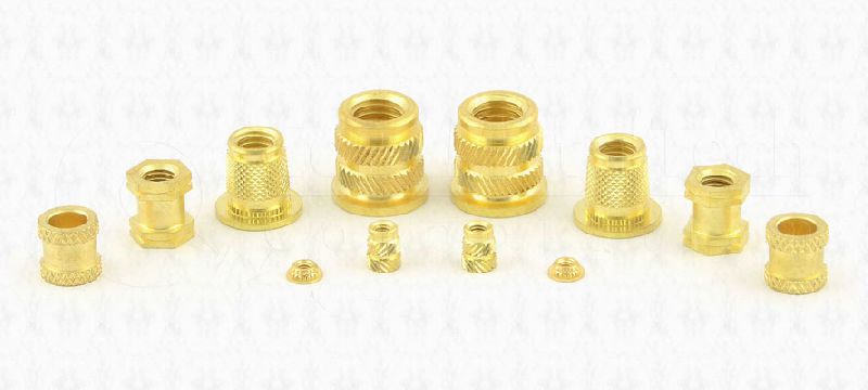 Brass Molding Inserts, Size : 0-10mm, 10-20mm, 20-30mm, 30-40mm