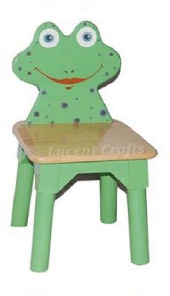 RUBBER WOOD KIDS CHAIR (FROG)