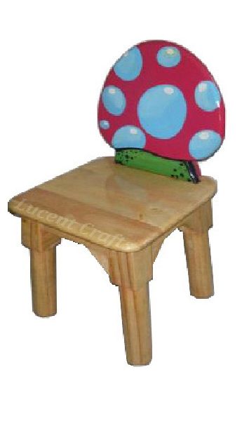 RUBBERWOOD KIDS CHAIR (MUSHROOM)