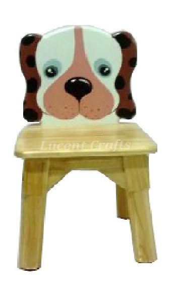 Polished RUBBERWOOD KIDS CHAIR (PUPPY)