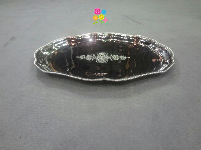 Polished Brass Curved Tray, for Food Serving, Feature : Durable, High Quality, Rust Proof