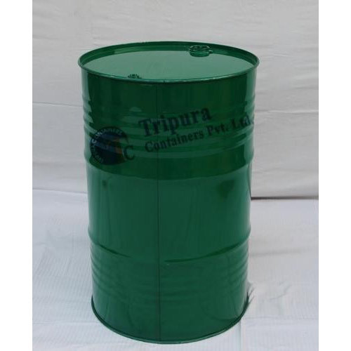210 Liter Epoxy Coated MS Barrel, Color : Green