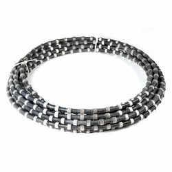 BOSCH Round Coated Black Metal Manual Diamond Wire Saw Chain, Color : Black-grey, Brown, Grey, LIght White