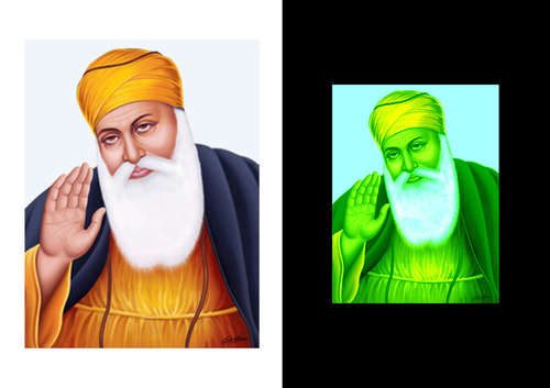 Guru Nanak Dev Ji Paintings, Size : 30x30Cm, 40x40Cm, 50x50Cm, 60x60Cm