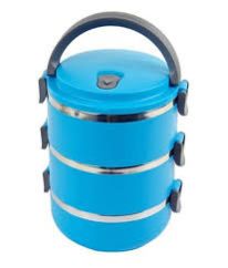 Cello Rectangular Metal Lunch Box, For Packing Food, Certification : ISI Certified