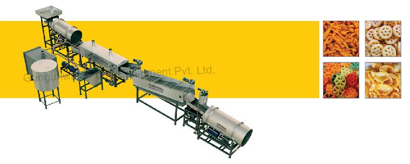 Fully Automatic Pellet Frying Line with Diesel Heat Exchanger
