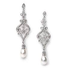 Polished Gold bridal earrings, Style : Antique