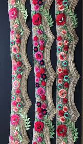 Chiffon Handmade Borders Lace, Feature : Easily Washable, Embroidered, Good Quality, High Grip, Impeccable Finish
