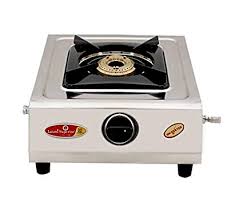 Stainless Steel Single Burner Gas Stove, for Cooking, Feature : Best Quality, Corrosion Proof, High Efficiency