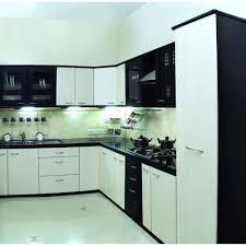 V Shape Non Polished Plywood Modular Kitchen, For Home, Hotel, Restaurent, Pattern : Stylish