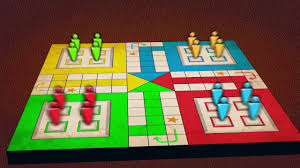Ludo game, Color : Blue, Green, White, Yellow, Brown