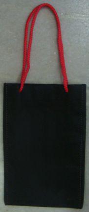 Plain Cotton Perfume Bag, Color : Black