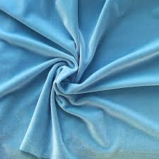 Plain Blue Velvet Fabric at Rs 50/meter, Velvet Fabrics in Jaipur