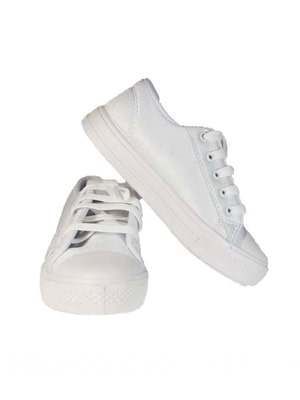 White Canvas Shoes