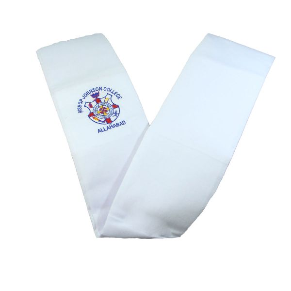 Girls White School Dupatta