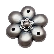 Polished Decorative Metal Flower, for Decoration, Color : Silver