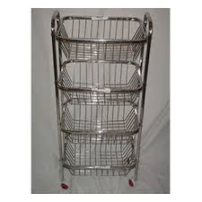 Aluminium vegetable storage rack, for Storing Kitchen Items, Feature : Corrosion Resistant, Fine Finish