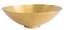 Embroidered Brass Bowl, Shape : Oval, Round, Square