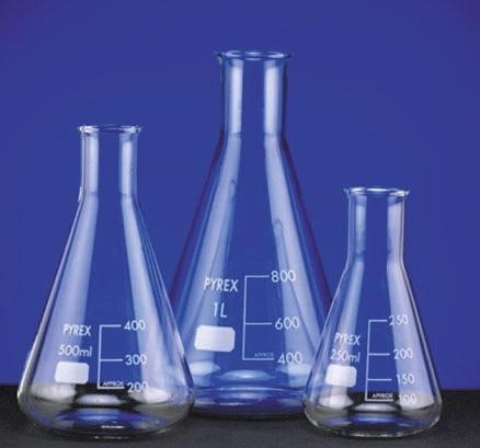 Silver Touch Glass Flasks, For Biology, Chemistry, Laboratory, Laboratory Use, Packaging Type : Plastic Box