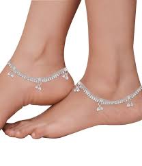 Aluminium Polished Ladies Fancy Anklets, Purity : 18 Crt, 20 Crt, 22 Crt