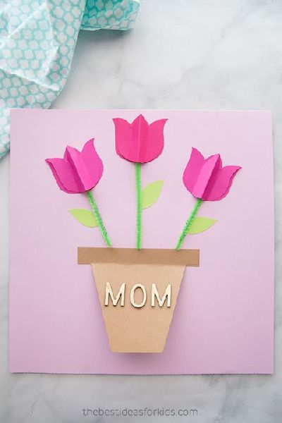 Printed Kraft Paper mothers day card, Shape : Multishape
