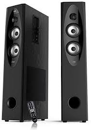Rectangular tower speaker, Color : Black, Creamy, Grey