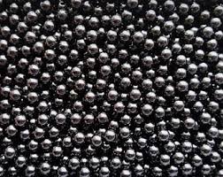 Black Caviar Glass Beads