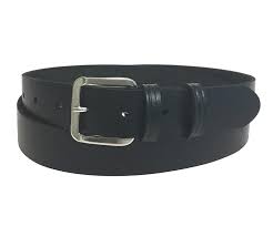 Plain black leather belt, Gender : Female, Kids, Male