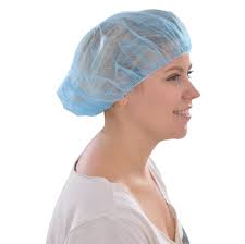 Checked Acrylic Bouffant Cap, Size : 15-20cm, 20-25cm, 25-30cm, 30-35cm