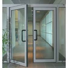 Rectangular Non Polished Glass Door, for Home, Hotel, Office, Restaurant, Pattern : Plain, Printed