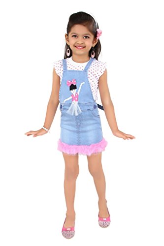 Faded Cotton Girl Dungaree, Size : 24, 26, 28, 30, 32, 34, 36, 38, 40, 42, 44, 46, 48, 50