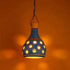 Non Polished terracotta lamp, Size : Large, Medium, Small