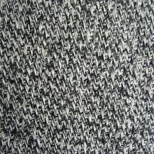 Checked Wool Tweed Fabric, Size : Multisizes
